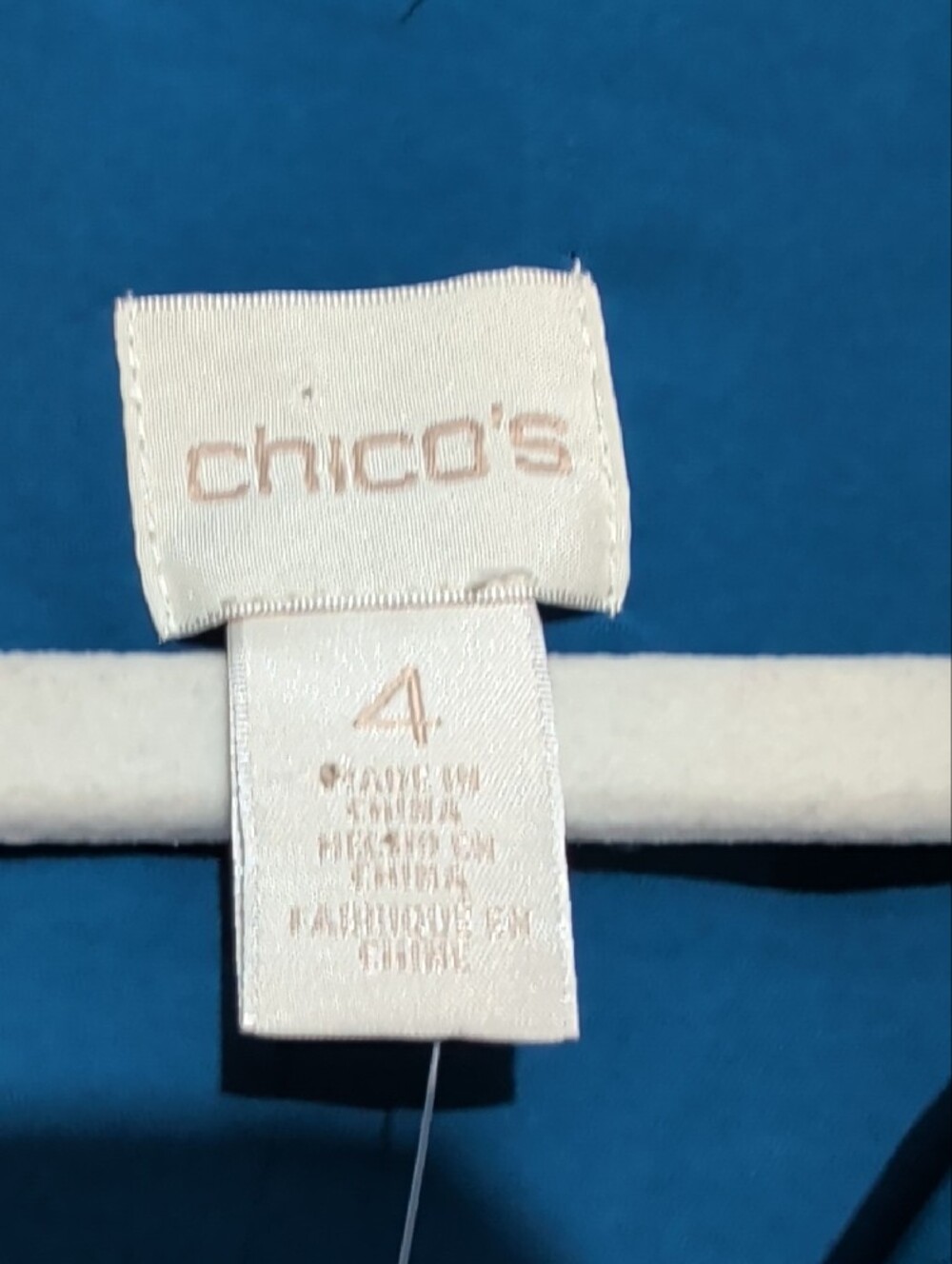 Chico's Women's Blue Button-Front Shirt Chico's 4 Or US 20/22 - Picture 5 of 7